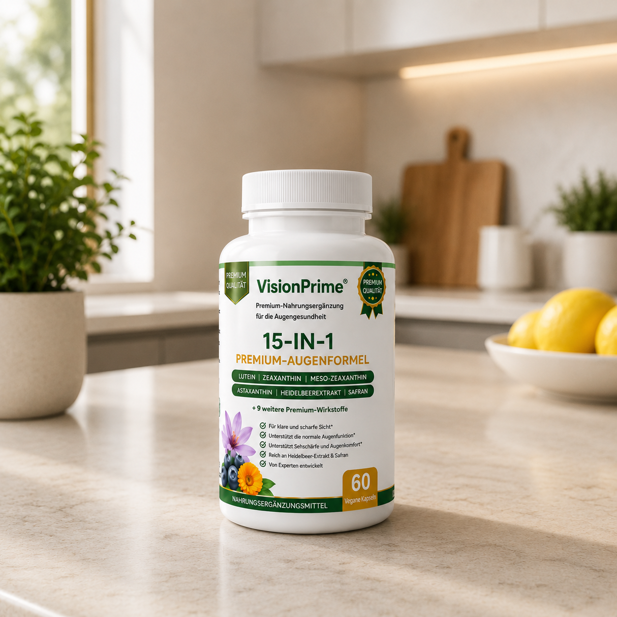 Vision Prime Lutein-Augenformel Flasche