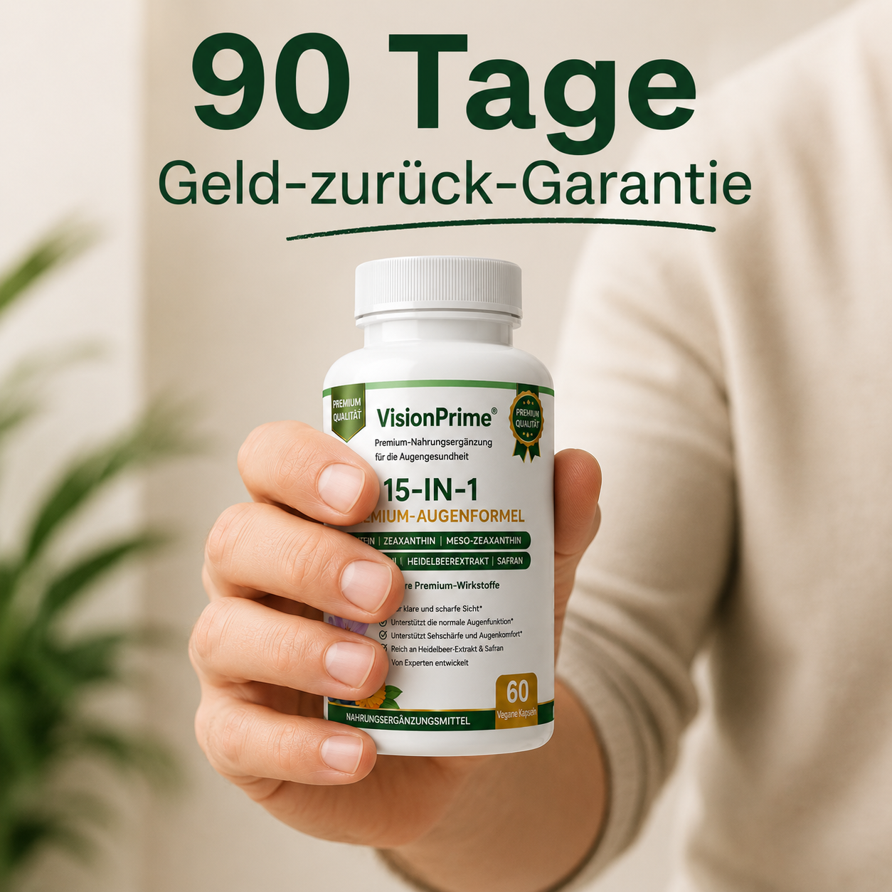 Sie gehen kein Risiko ein – dank unserer 90-tägigen Geld-zurück-Garantie